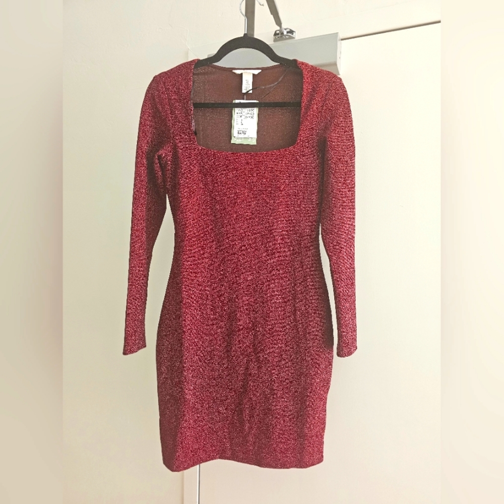 Sparkly Red Bodycon Dress